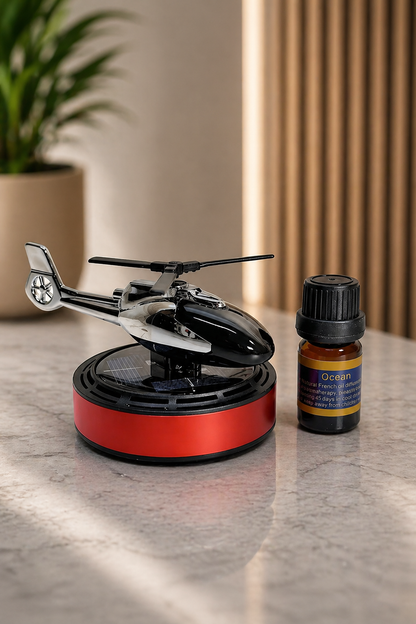 Güneş Enerjili Helikopter Araç Kokusu